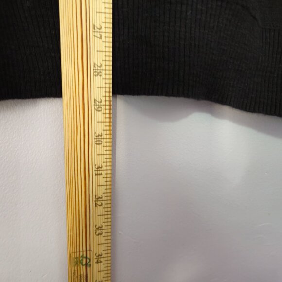 Mens Pullover V-Neck long sleeve thin fleece Black XL American Eagle Outfitters - Picture 6 of 7